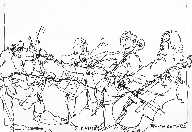 R Izdebski's sketch of the Ensemble in action